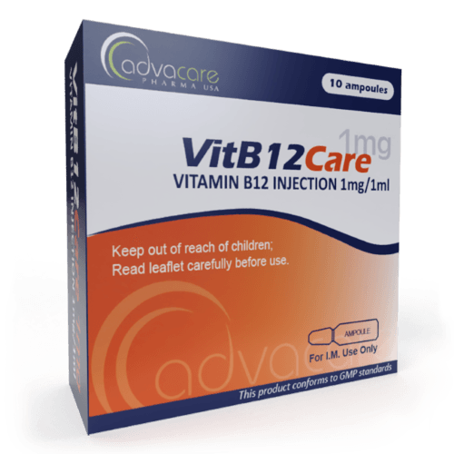 Inyección de Vitamina B12 (caja de 10 ampollas)